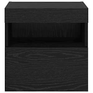 Skříňky na TV zeď s LED 2 pcs Černý dub 40 x 30 x 40 cm - obrázek 9