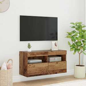 TV wall cabinet Staré dřevo 80 x 30 x 40 cm kompozitní dřevo - obrázek 1