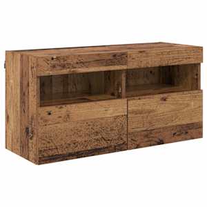 TV wall cabinet Staré dřevo 80 x 30 x 40 cm kompozitní dřevo - obrázek 2