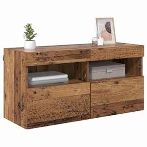 TV wall cabinet Staré dřevo 80 x 30 x 40 cm kompozitní dřevo - obrázek 3