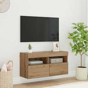 TV stenska omara Umetni hrast 80 x 30 x 40 cm Konstruiran les
