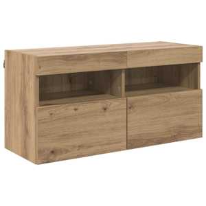 TV wall cabinet Artisanový dub 80 x 30 x 40 cm kompozitní dřevo - obrázek 2