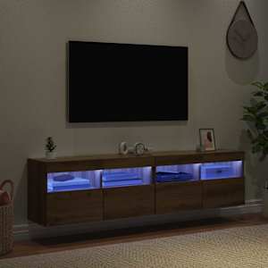 Skříňky na TV zeď s LED 2 pcs Artisanový dub 80 x 30 x 40 cm - obrázek 5