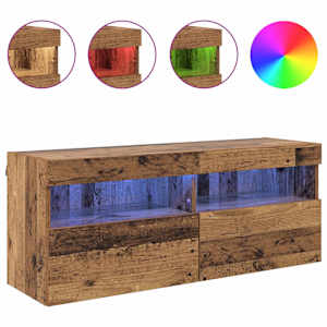 TV wall cabinet Staré dřevo 100 x 30 x 40 cm kompozitní dřevo - obrázek 4
