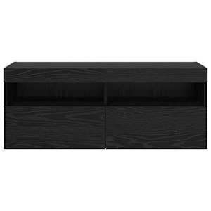 TV wall cabinet Černý dub 100 x 30 x 40 cm kompozitní dřevo - obrázek 7
