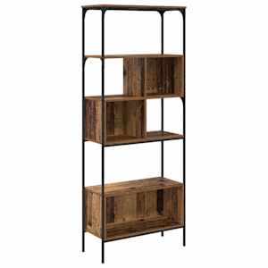 vidaXL Raamatukapp 7 tasandit 76 x 33 x 188,5 cm Tehispuit Vana puit