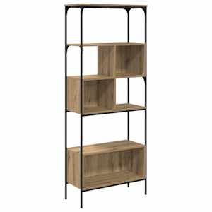 vidaXL Raamatukapp 7 tasandit 76 x 33 x 188,5 cm Tehispuit K&auml;sit&ouml;&ouml;puu