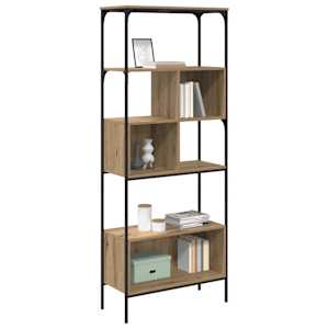 knihovna Artisanový dub 76 x 33 x 188,5 cm kompozitní dřevo - obrázek 3
