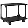 vidaXL Printeri alus Must tamm 41 x 28 x 33,5 cm Tehispuit