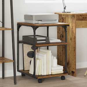 Stojalo za tiskalnik Star les 43 x 48 x 64 cm Konstruiran les