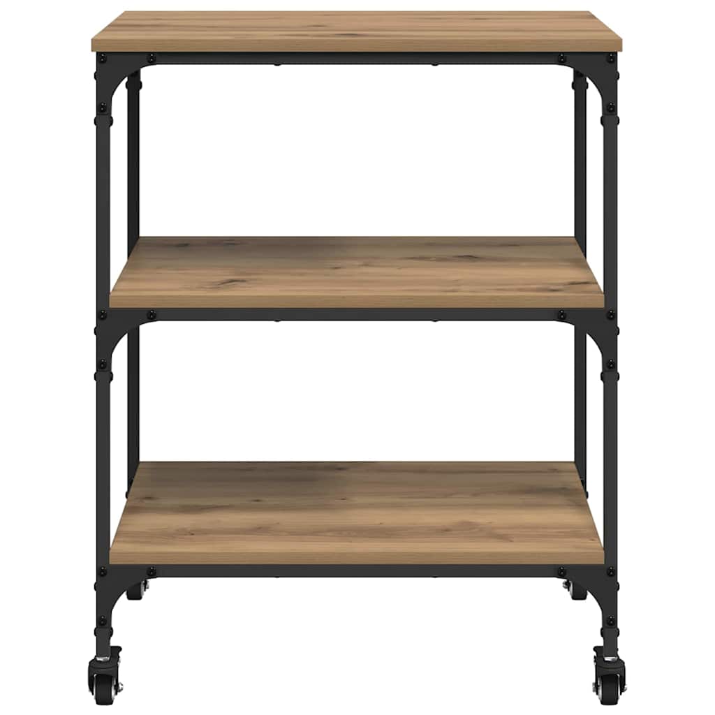 Καρότσι Κουζίνας Artisan Oak 60 x 41 x 76 εκ. - Image 6