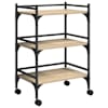 vidaXL K&ouml;&ouml;gik&auml;ru Sonoma tamm 50 x 35 x 75,5 cm Tehispuit