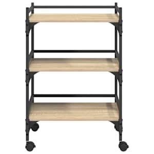 Kuchyňský vozík Sonoma dub 50 x 35 x 75,5 cm kompozitní dřevo - obrázek 6