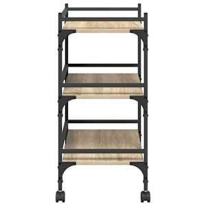 Kuchyňský vozík Sonoma dub 50 x 35 x 75,5 cm kompozitní dřevo - obrázek 7