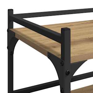 Kuchyňský vozík Artisanový dub 50 x 35 x 75.5 cm - obrázek 9
