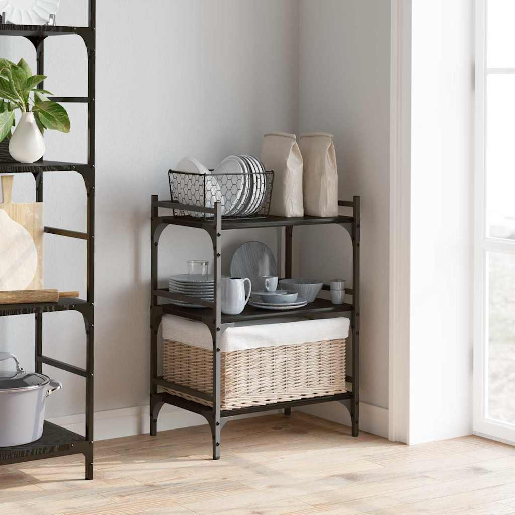 Καρότσι Κουζίνας Μαύρη Οξυά 50 x 35 x 75.5 εκ - Image 4