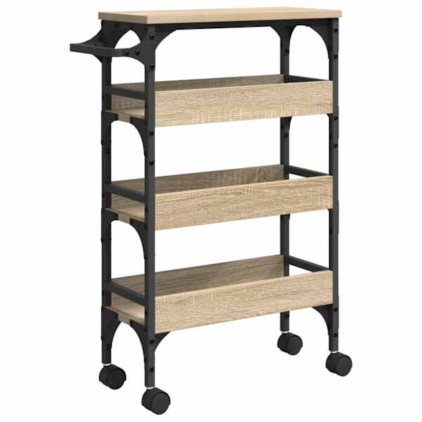 vidaXL K&ouml;&ouml;gik&auml;ru Sonoma tamm 53 x 20 x 76 cm Tehispuit
