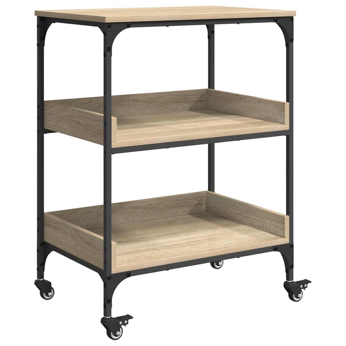 Køkkenvogn Sonoma eg 60 x 41 x 80,5 cm Konstrueret træ - Billede 2