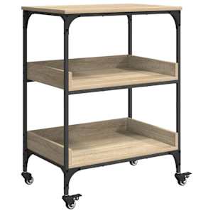 Kuchyňský vozík Sonoma dub 60 x 41 x 80,5 cm kompozitní dřevo - obrázek 2