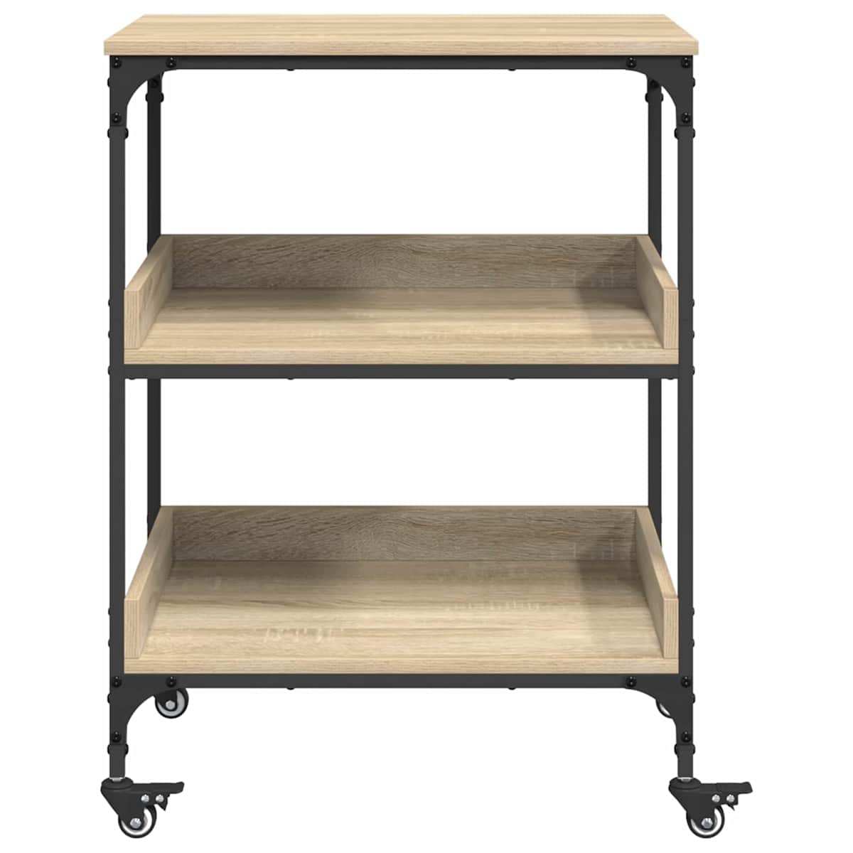 Køkkenvogn Sonoma eg 60 x 41 x 80,5 cm Konstrueret træ - Billede 6