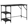 vidaXL Laud Must tamm 120 x 50 x 75 cm Tehispuit