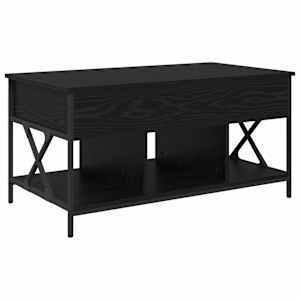 vidaXL Kohvilaud Must tamm 100 x 55 x 48.5 cm Tehispuit