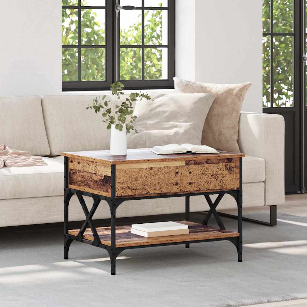 Mese - Masă de cafea Lemn Vechi 70x50x50cm Lemn compozit