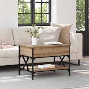 Klubska miza Umetni hrast 70x50x50cm Konstruiran les