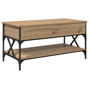Konferenční stolek Artisanový dub 100 x 50 x 50 cm - obrázek 2