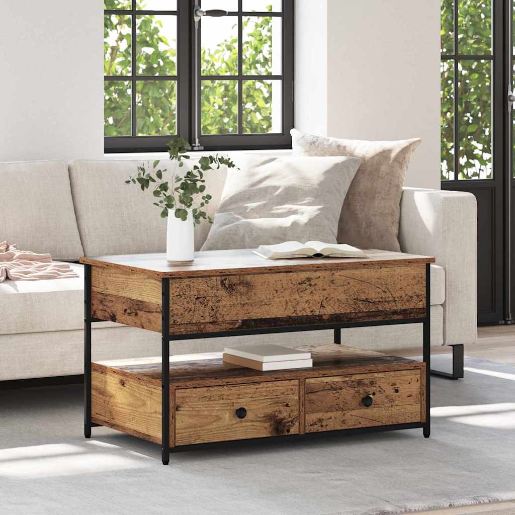 vidaXL Masă de cafea Lemn Vechi 85 x 50 x 50 cm Lemn compozit