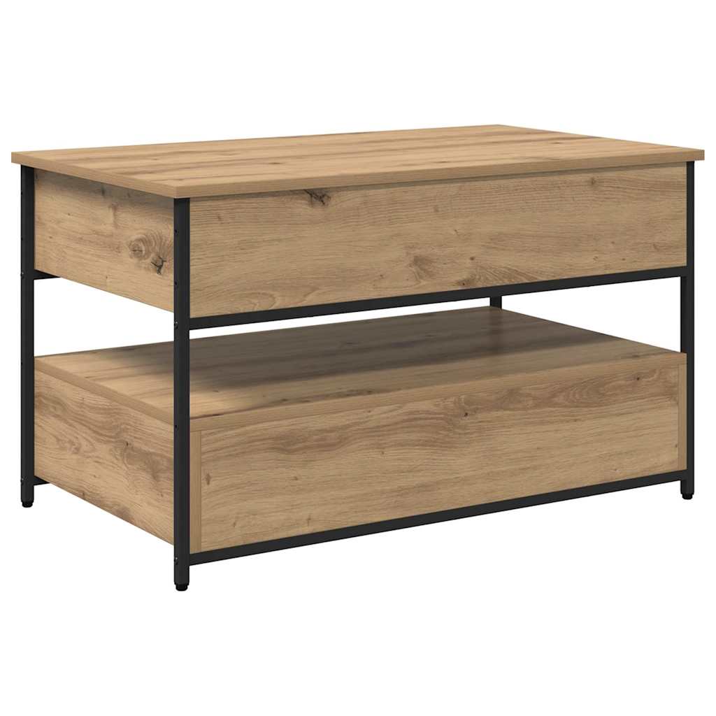 Τραπεζάκι σαλονιού με συρτάρι Artisan Oak 85 x 50 x 50 εκ. - Image 8