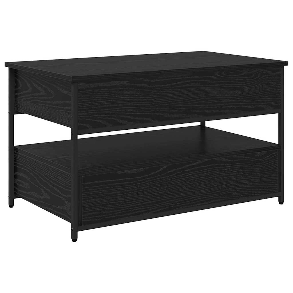 Τραπεζάκι σαλονιού με συρτάρι Μαύρη Οξυά 85 x 50 x 50 εκ. - Image 8