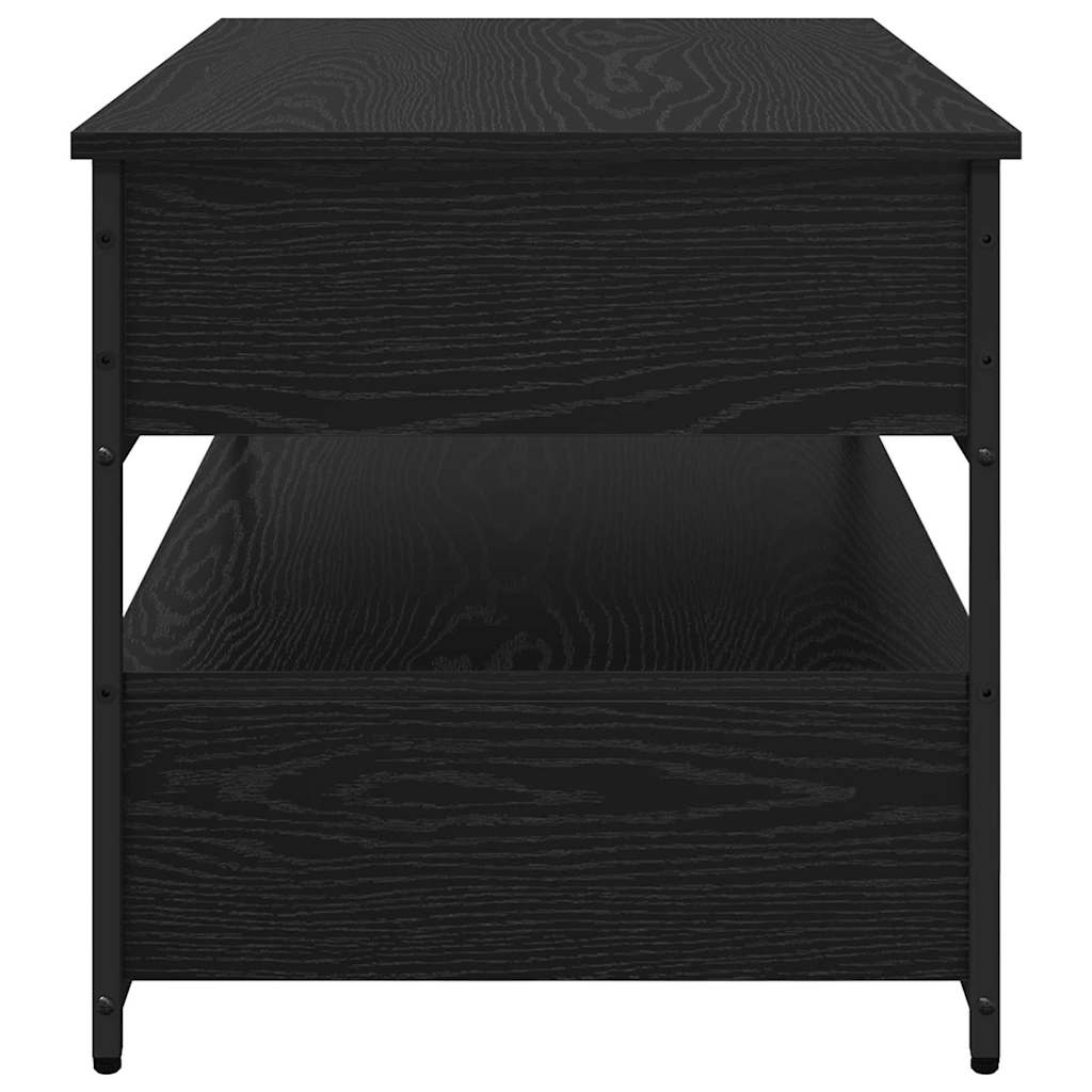 Τραπεζάκι σαλονιού με συρτάρι Μαύρη Οξυά 85 x 50 x 50 εκ. - Image 7