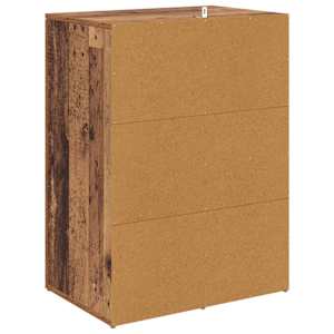 Servírovací skříň Staré dřevo 59 x 39 x 80 cm kompozitní dřevo - obrázek 8