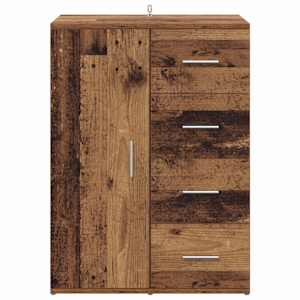 Servírovací skříň Staré dřevo 59 x 39 x 80 cm kompozitní dřevo - obrázek 6