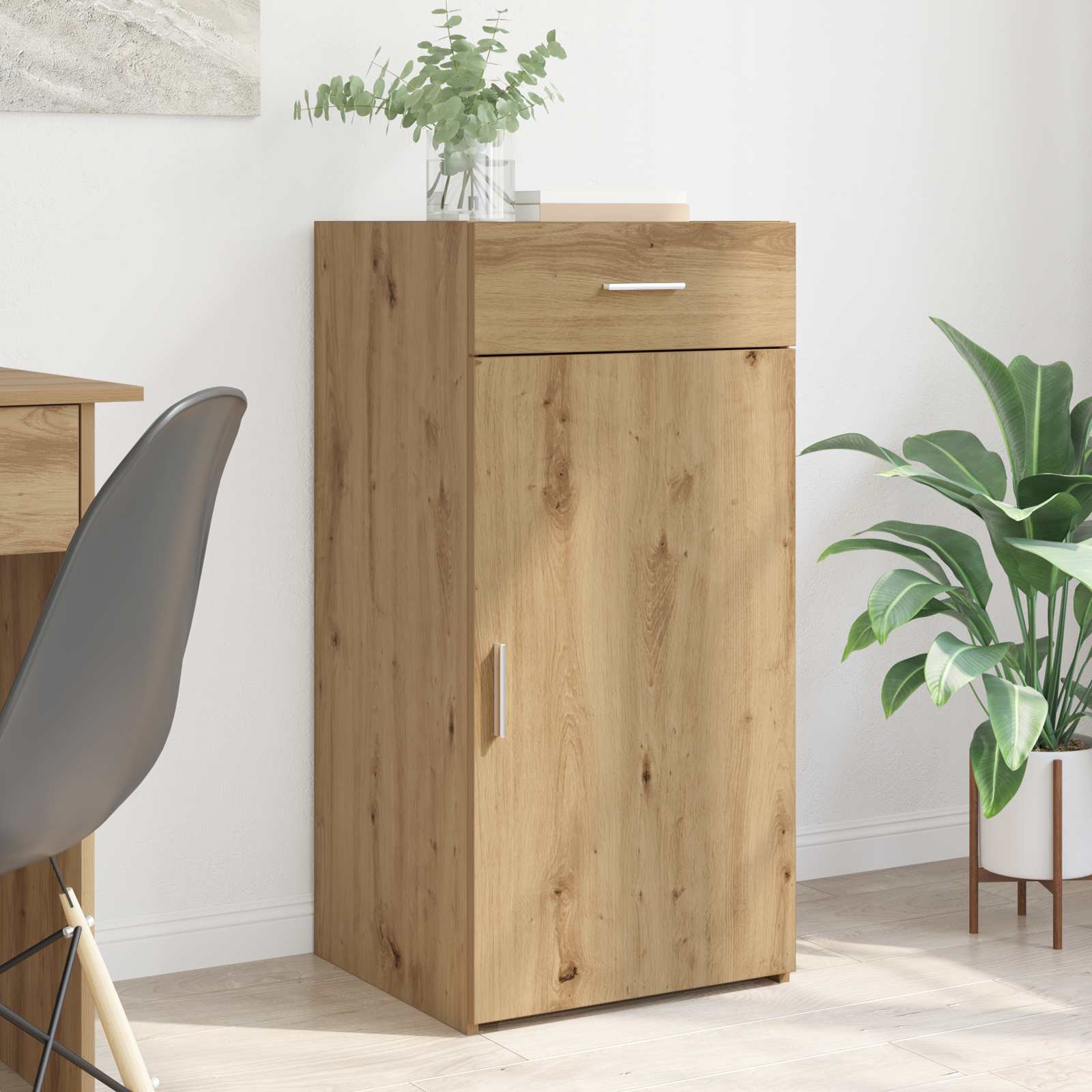 vidaXL Bufet stejar artizanal 45 x 42,5 x 93 cm Lemn compozit