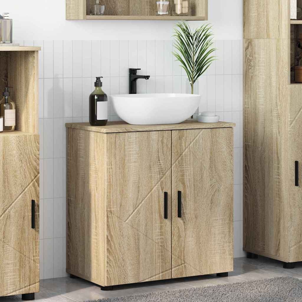 vidaXL Dulap de Baie Stejar sonoma 61 x 35 x 64 cm Lemn compozit