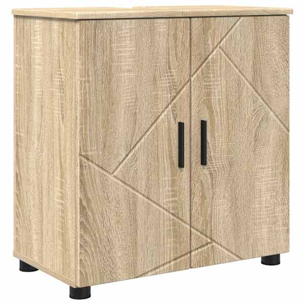 vidaXL Vannitoa kapp Sonoma tamm 61 x 35 x 64 cm Tehispuit, Metall