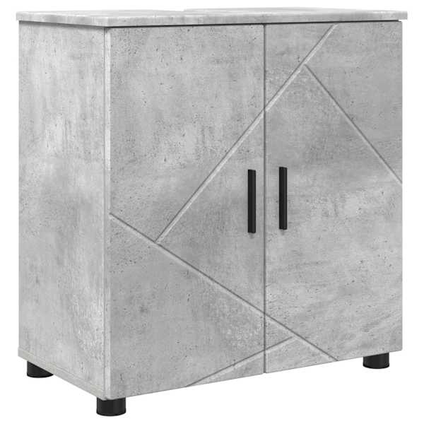 vidaXL Vannitoa kapp Betoonhall 61 x 35 x 64 cm Tehispuit, Metall