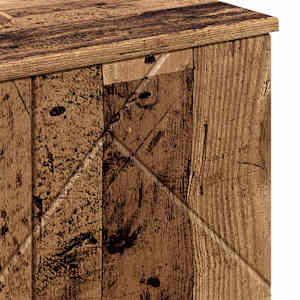 Koupelnová skříň s úložištěm Staré dřevo 61 x 35 x 64 cm - obrázek 11