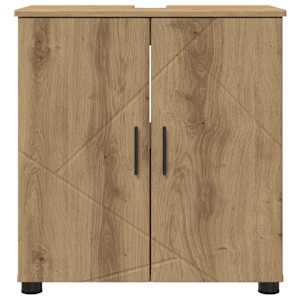 Koupelnová skříň s úložištěm Artisanový dub 61 x 35 x 64 cm - obrázek 6
