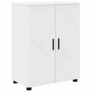 Koupelnová skříň Bílá 60 x 35 x 80 cm Kompozitní dřevo & kov - obrázek 2