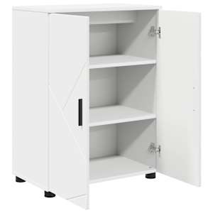 Koupelnová skříň Bílá 60 x 35 x 80 cm Kompozitní dřevo & kov - obrázek 5