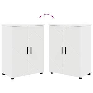Koupelnová skříň Bílá 60 x 35 x 80 cm Kompozitní dřevo & kov - obrázek 12