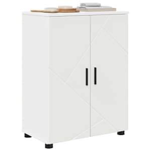 Koupelnová skříň Bílá 60 x 35 x 80 cm Kompozitní dřevo & kov - obrázek 3