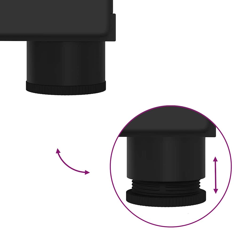 Ванна комната шкаф с хранение черный 60 x 35 x 80 см