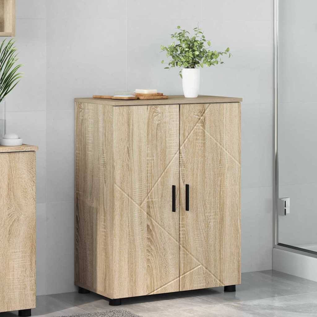 vidaXL Dulap de Baie Stejar sonoma 60 x 35 x 80 cm Lemn compozit