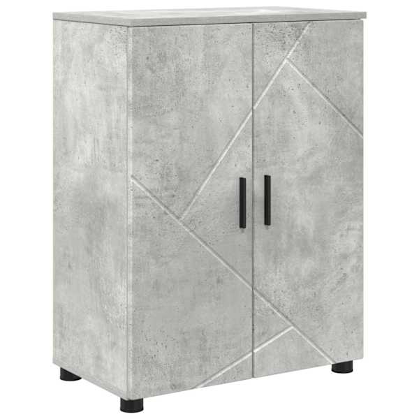 vidaXL Vannitoa kapp Betoonhall 60 x 35 x 80 cm Tehispuit, Metall