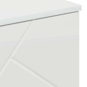 Koupelnová skříň s úložištěm Vysoce lesklá bílá 60 x 35 x 80 cm - obrázek 11