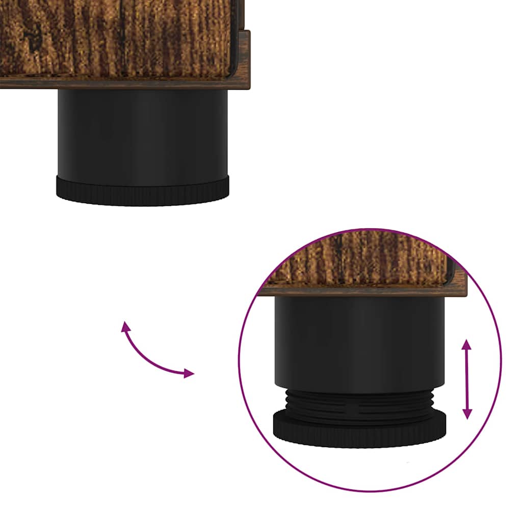 Kopalniška omarica z vrati Dimljeni oreh 60 x 35 x 80 cm - slika 13